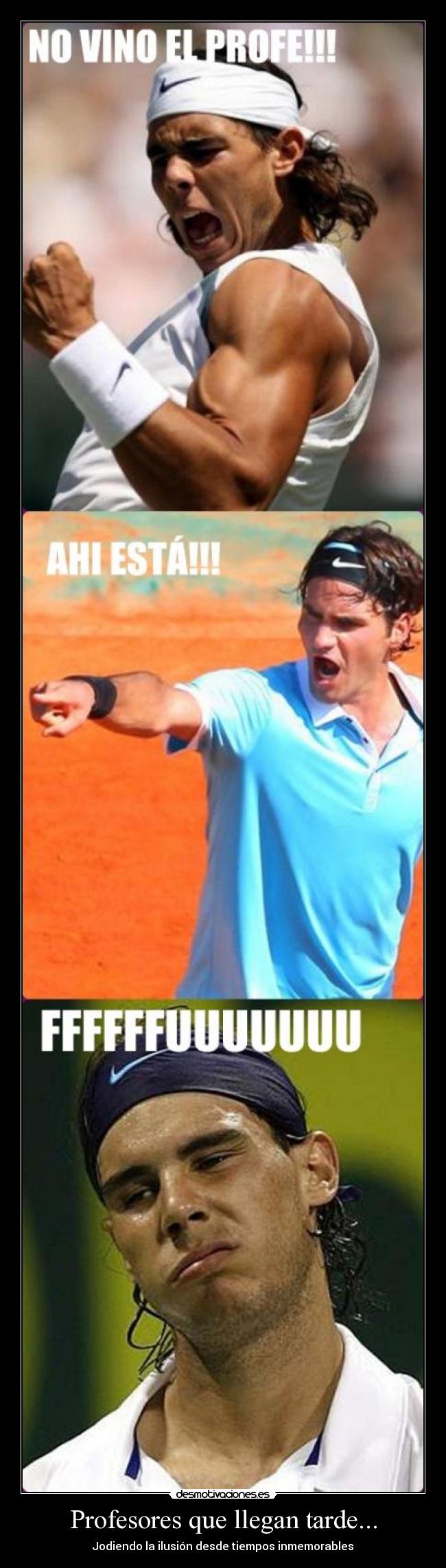 Profesores que llegan tarde... -