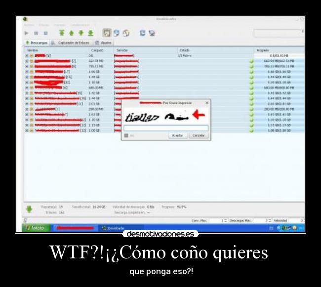 WTF?!¡¿Cómo coño quieres  - 