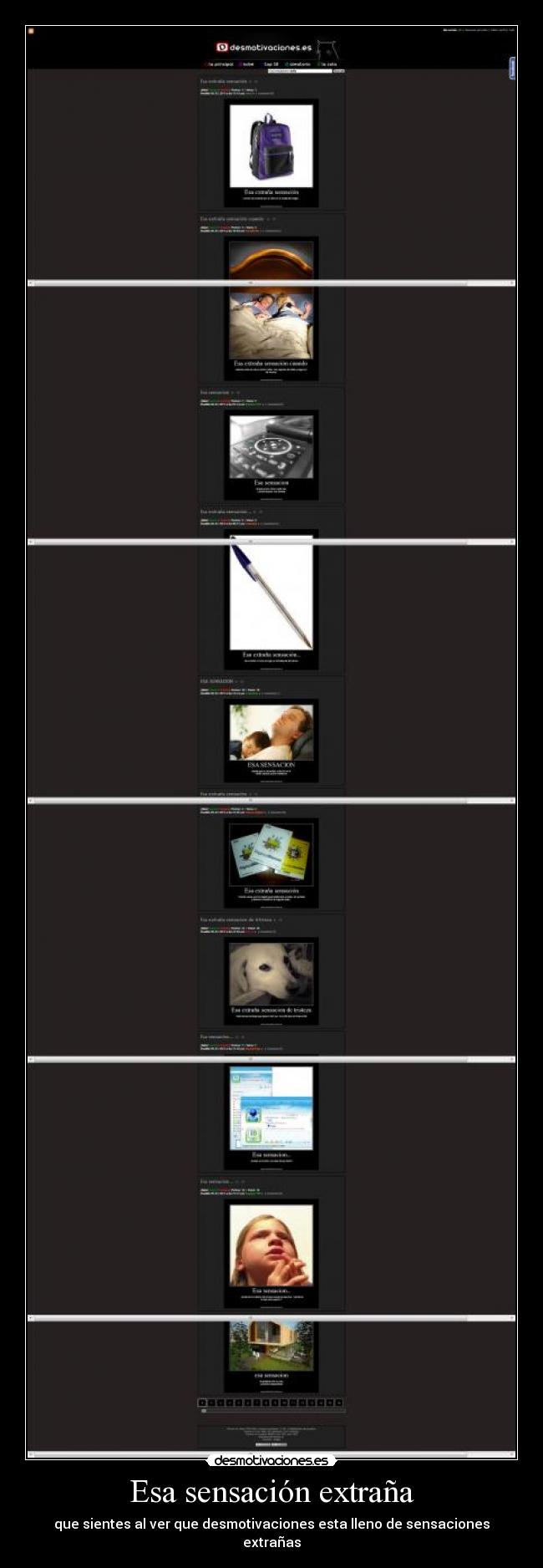 Esa sensación extraña - 