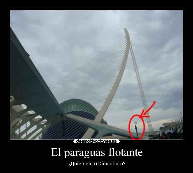 El paraguas flotante -