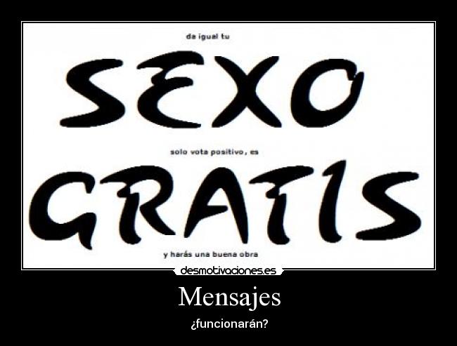 Mensajes - ¿funcionarán?