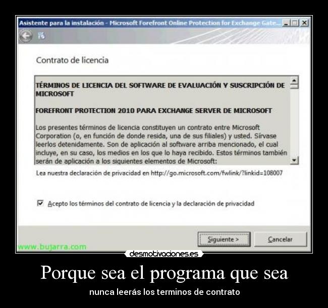 Porque sea el programa que sea - 