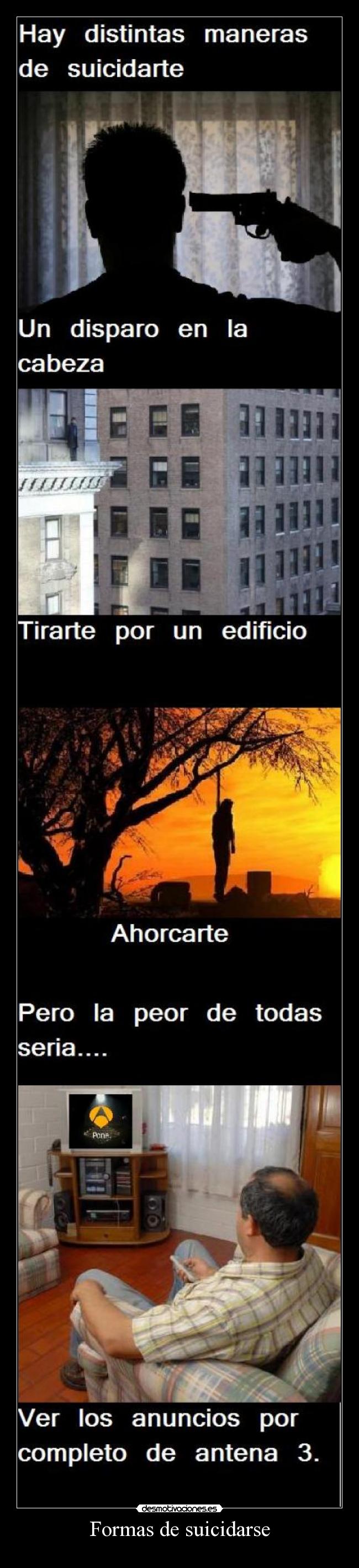 Formas de suicidarse - 