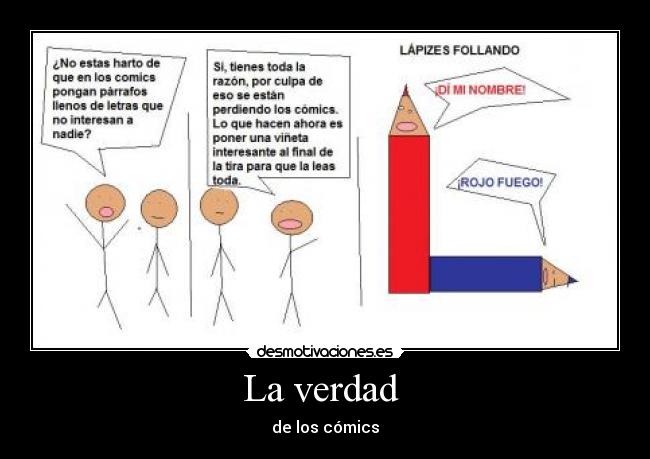 La verdad - de los cómics