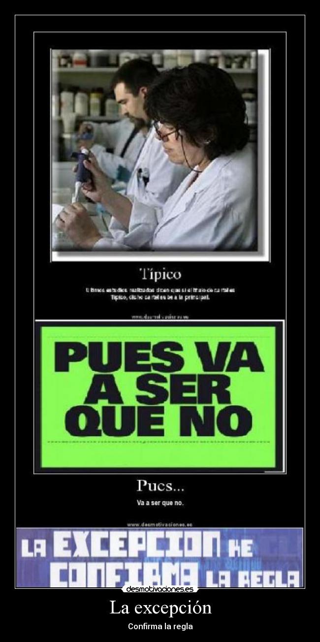 carteles excepcion desmotivaciones
