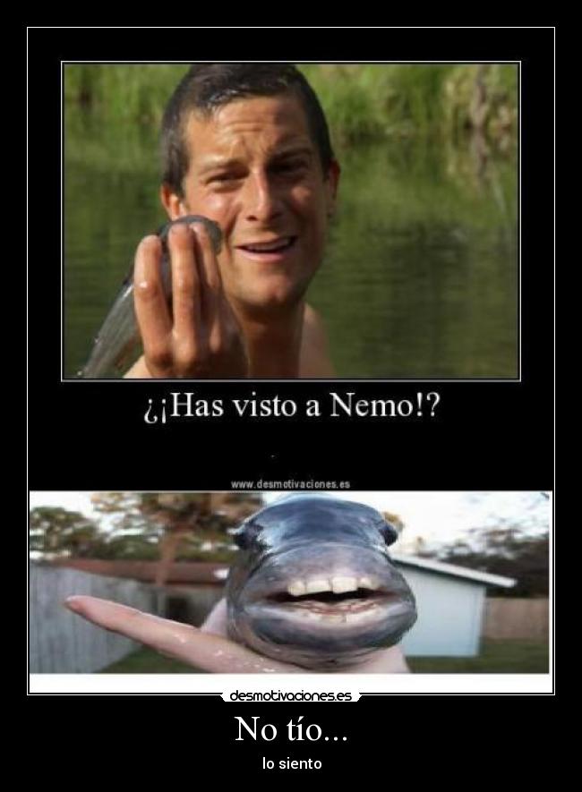 No tío... - lo siento
