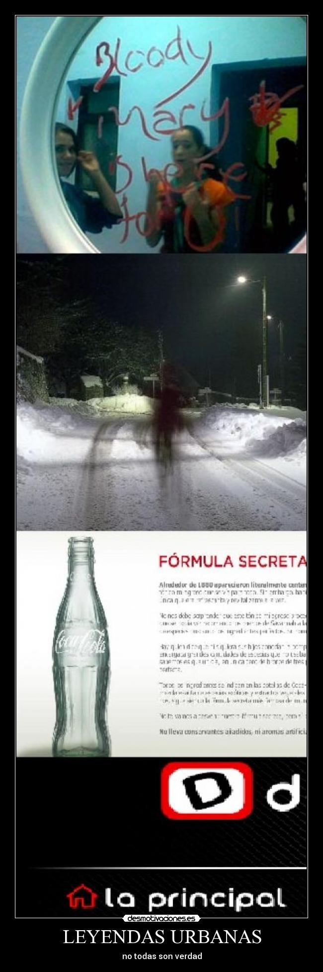 LEYENDAS URBANAS - no todas son verdad