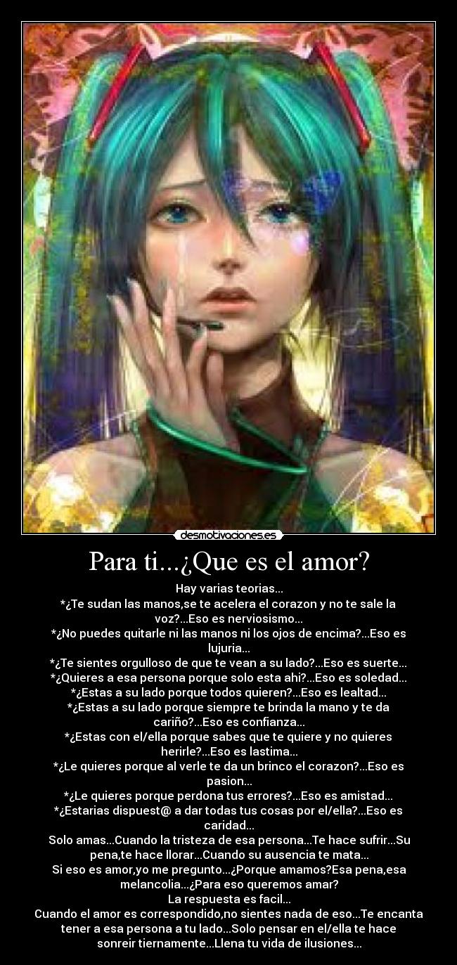 carteles amor amor miku desmotivaciones