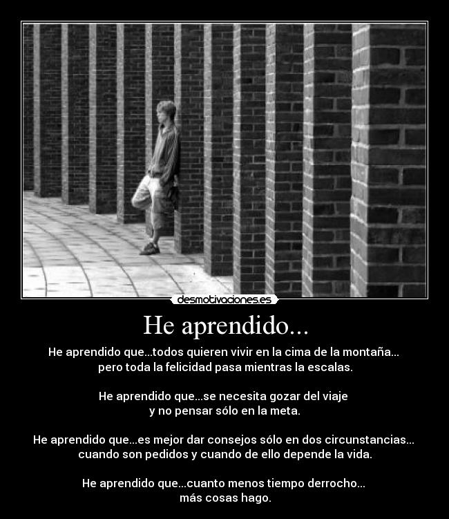 carteles aprendido desmotivaciones