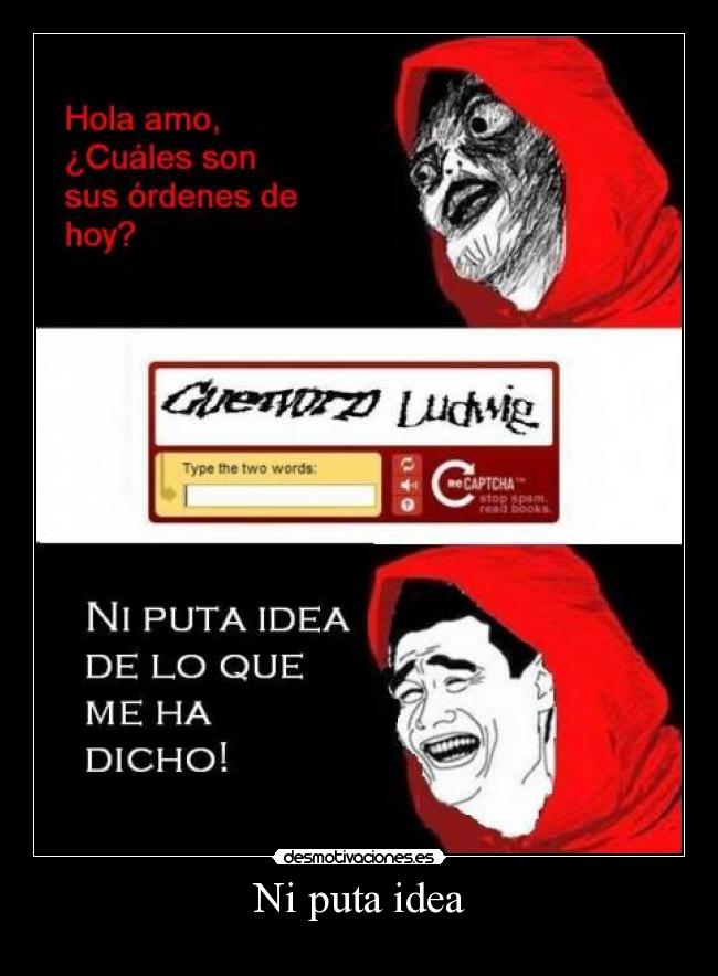 Ni puta idea -