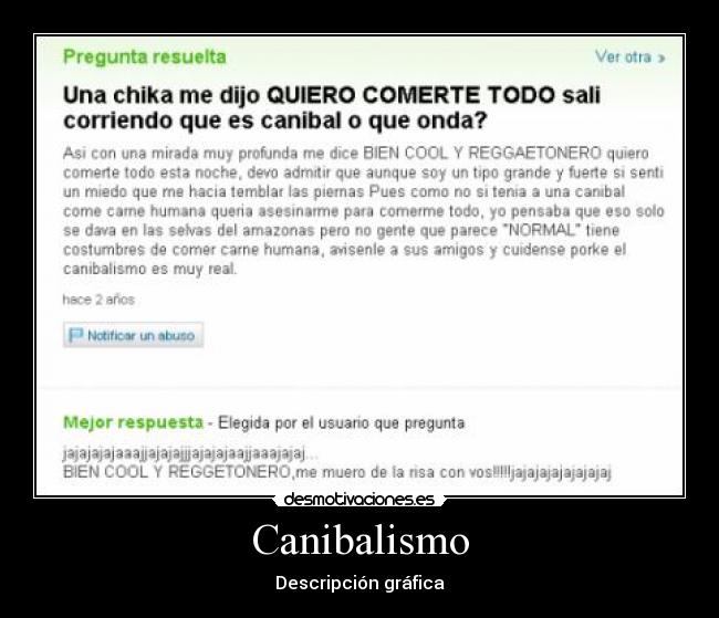 Canibalismo -