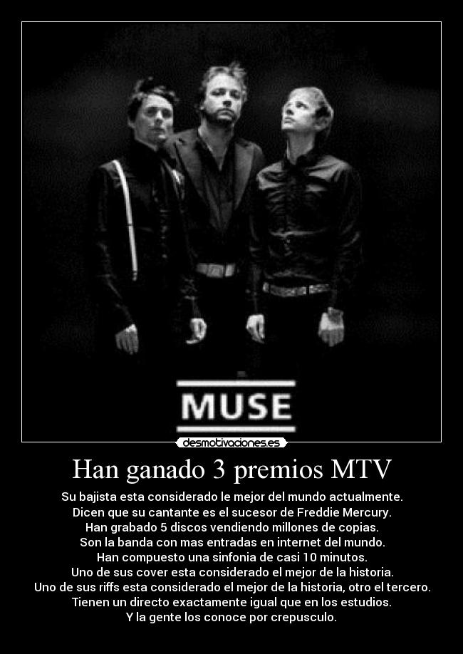 carteles muse crepusculo mtv matt bellamy dom howar chris wolstenholme desmotivaciones