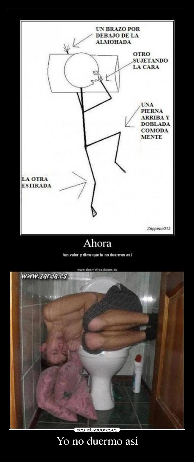 Yo no duermo así - 