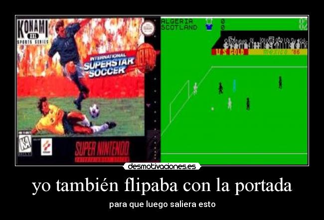 yo también flipaba con la portada - para que luego saliera esto