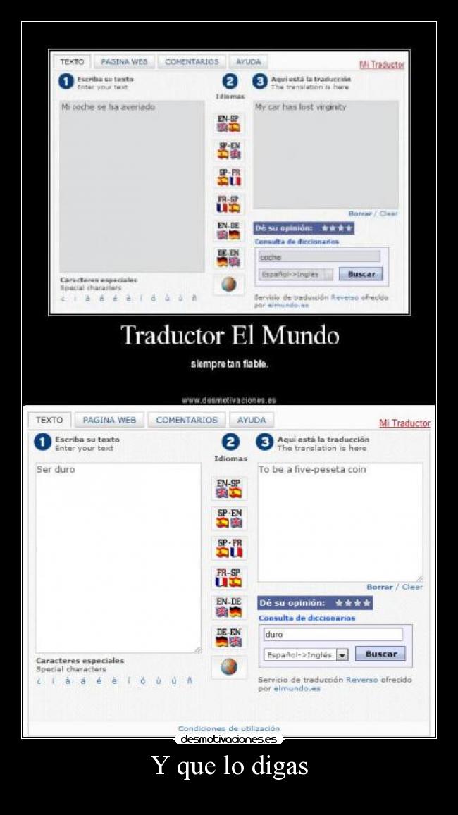 Y que lo digas - 
