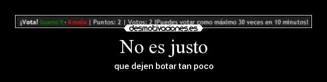 No es justo - 