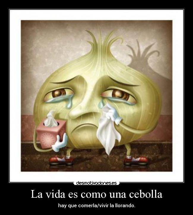 La vida es como una cebolla -