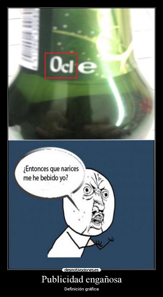 Publicidad engañosa - Definición gráfica