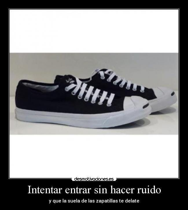 carteles zapatillas silencio desmotivaciones