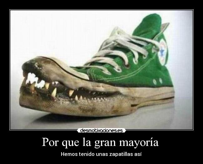 Por que la gran mayoría - Hemos tenido unas zapatillas así