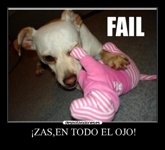 ¡ZAS,EN TODO EL OJO! - 