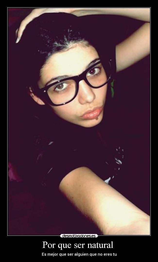 Por que ser natural -