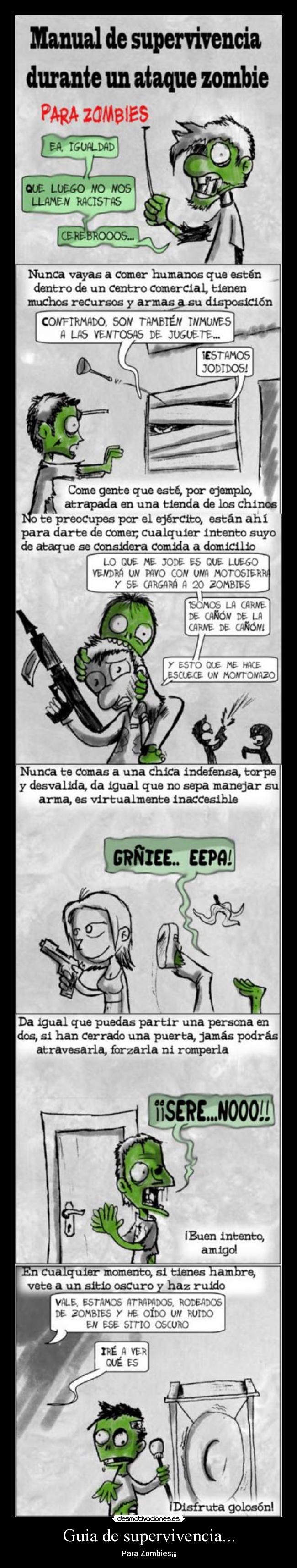 carteles guia supervivencia desmotivaciones