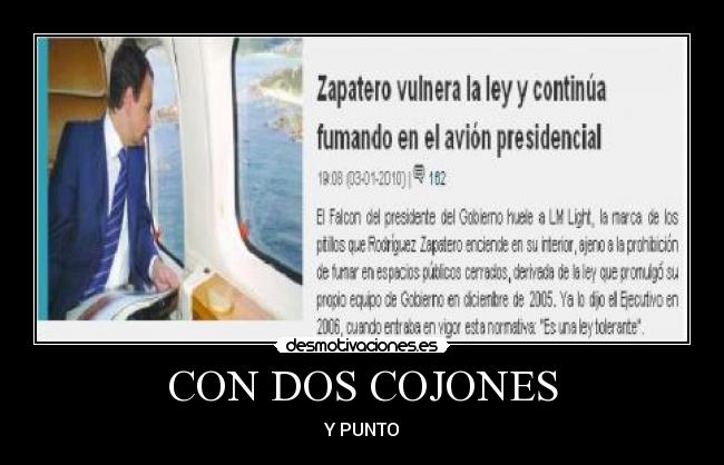 CON DOS COJONES - Y PUNTO