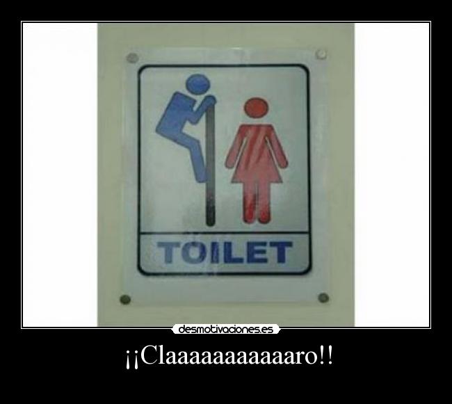 carteles toilet bano chica chico desmotivaciones