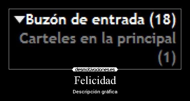 Felicidad - Descripción gráfica
