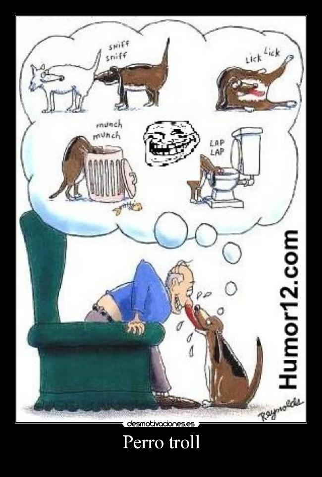 Perro troll -