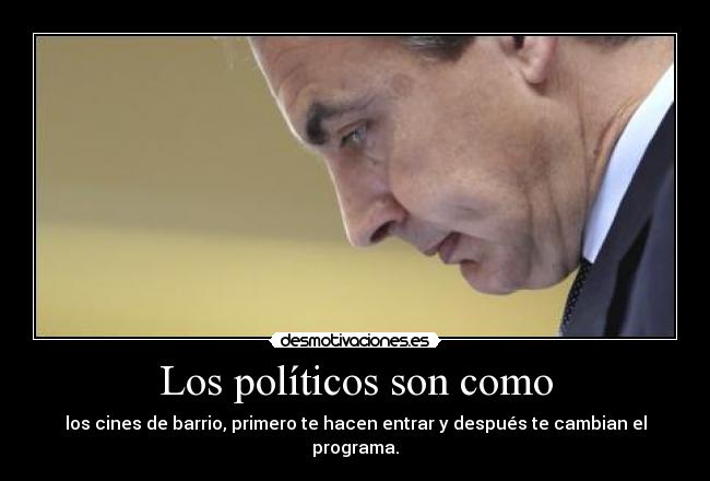 Los políticos son como - 