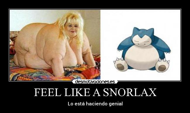 carteles snorlax desmotivaciones