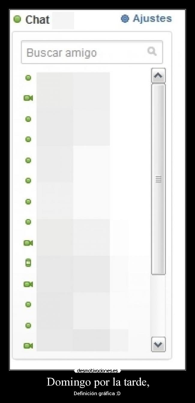 Domingo por la tarde, - Definición gráfica :D 