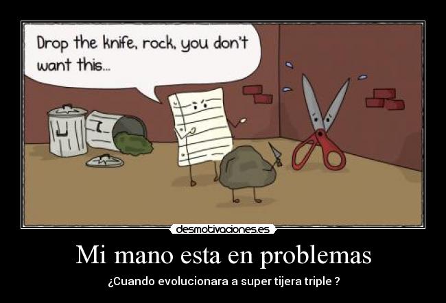 Mi mano esta en problemas -