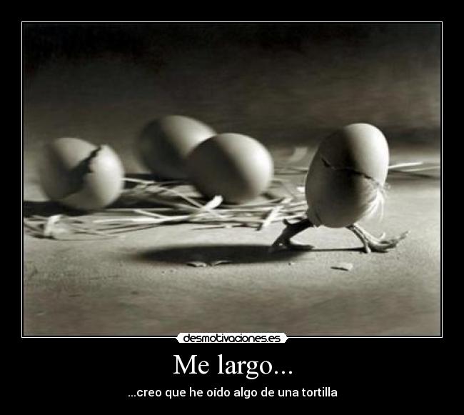 Me largo... - 