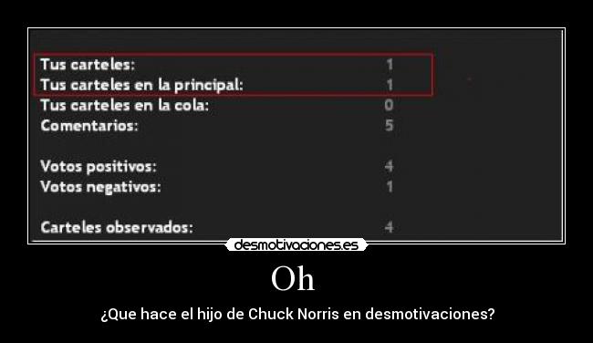 carteles chuck norris desmotivaciones