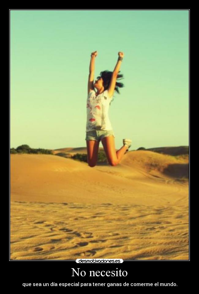 No necesito -