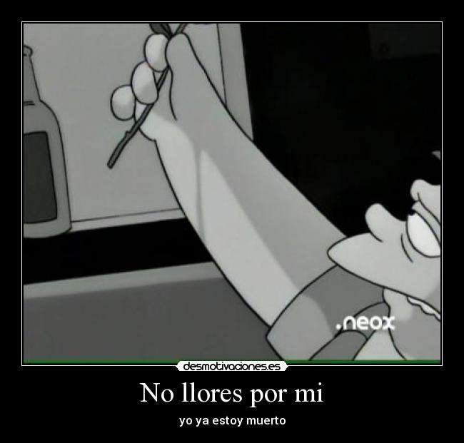 No llores por mi -
