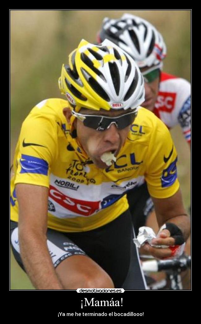 ¡Mamáa! - ¡Ya me he terminado el bocadillooo!