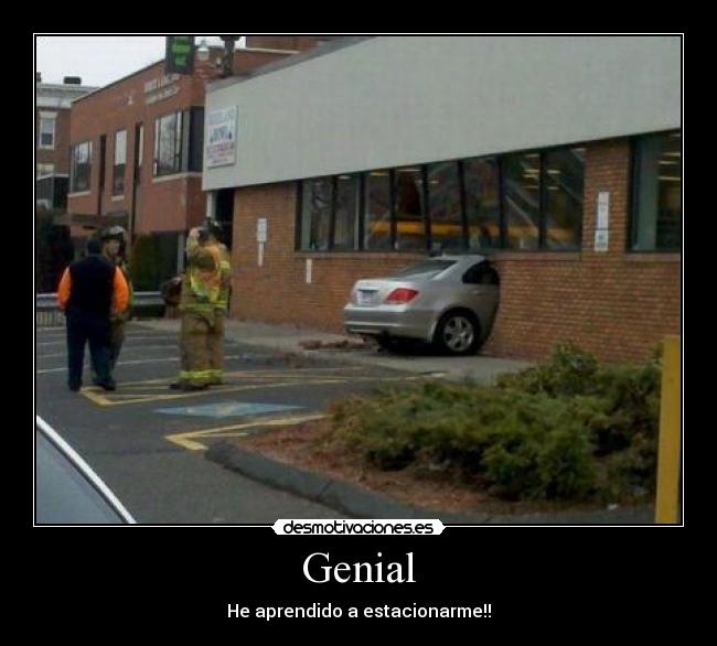 Genial - He aprendido a estacionarme!!