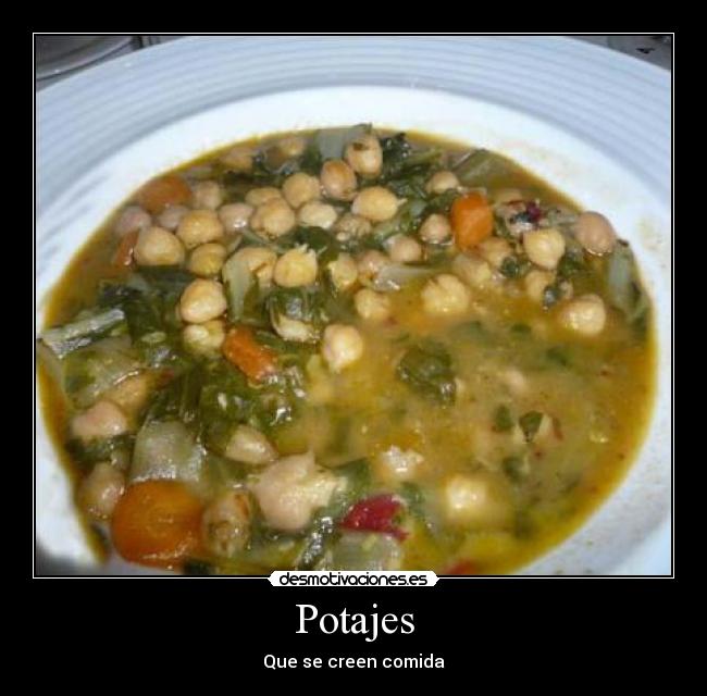 Potajes - Que se creen comida