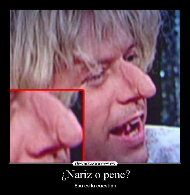 ¿Nariz o pene? - 