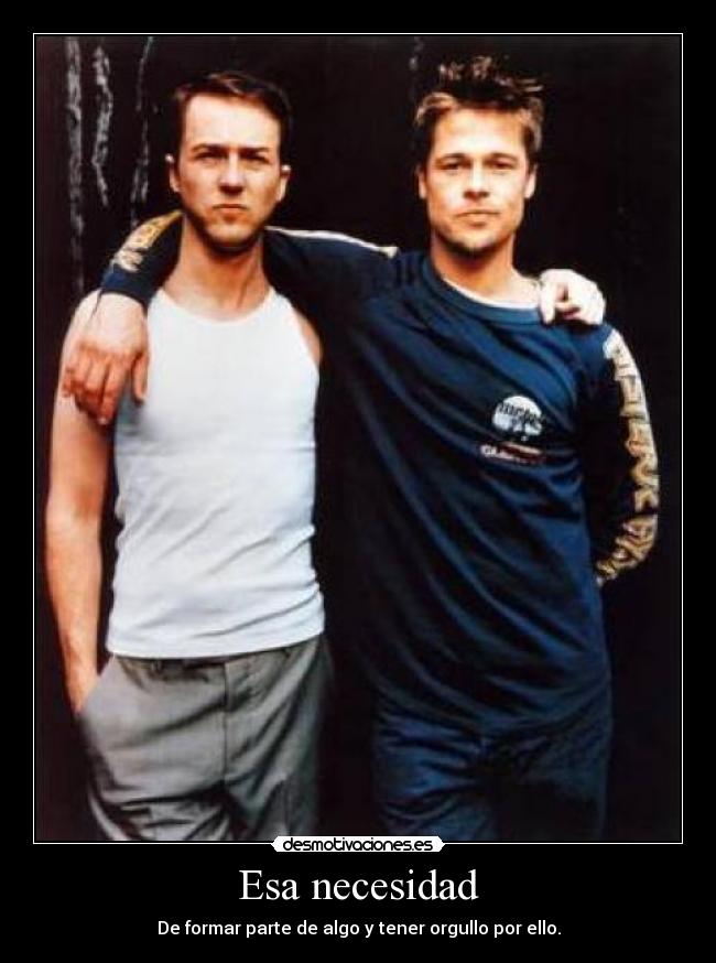 carteles club lucha brad pitt norton necesidad desmotivaciones