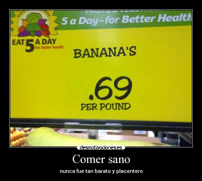Comer sano - nunca fue tan barato y placentero