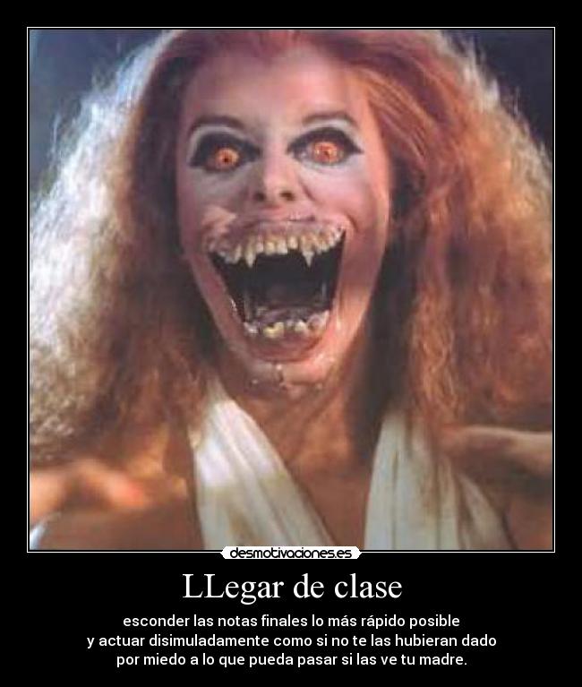 LLegar de clase -