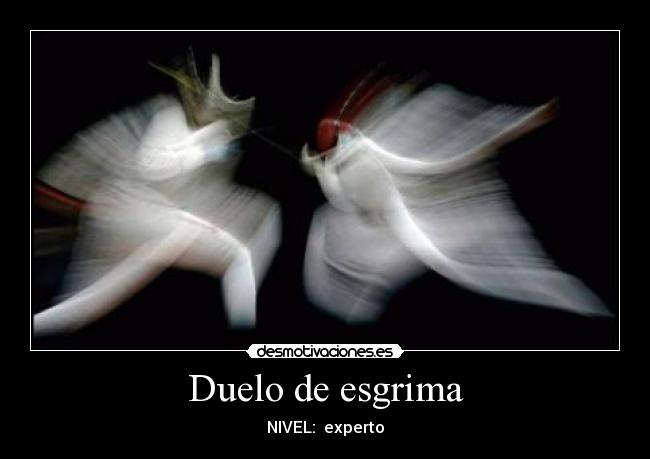 Duelo de esgrima -