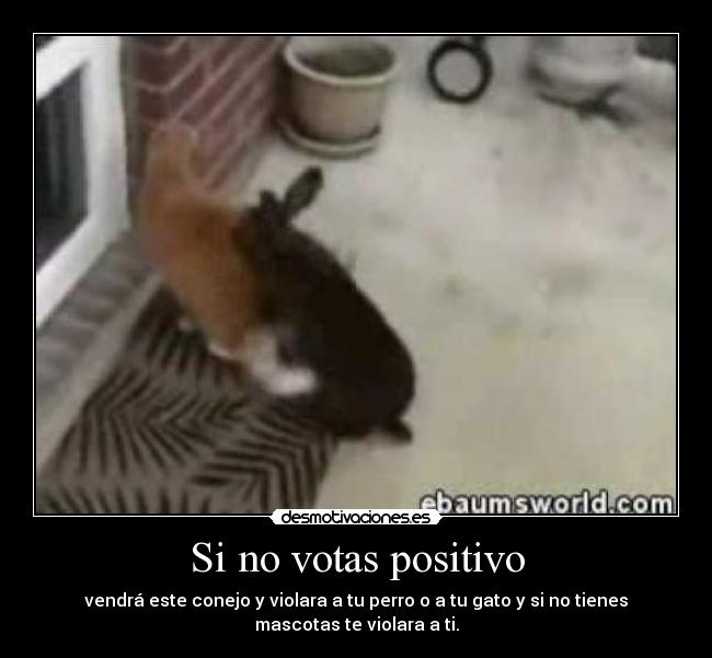 Si no votas positivo - 