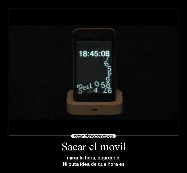Sacar el movil -