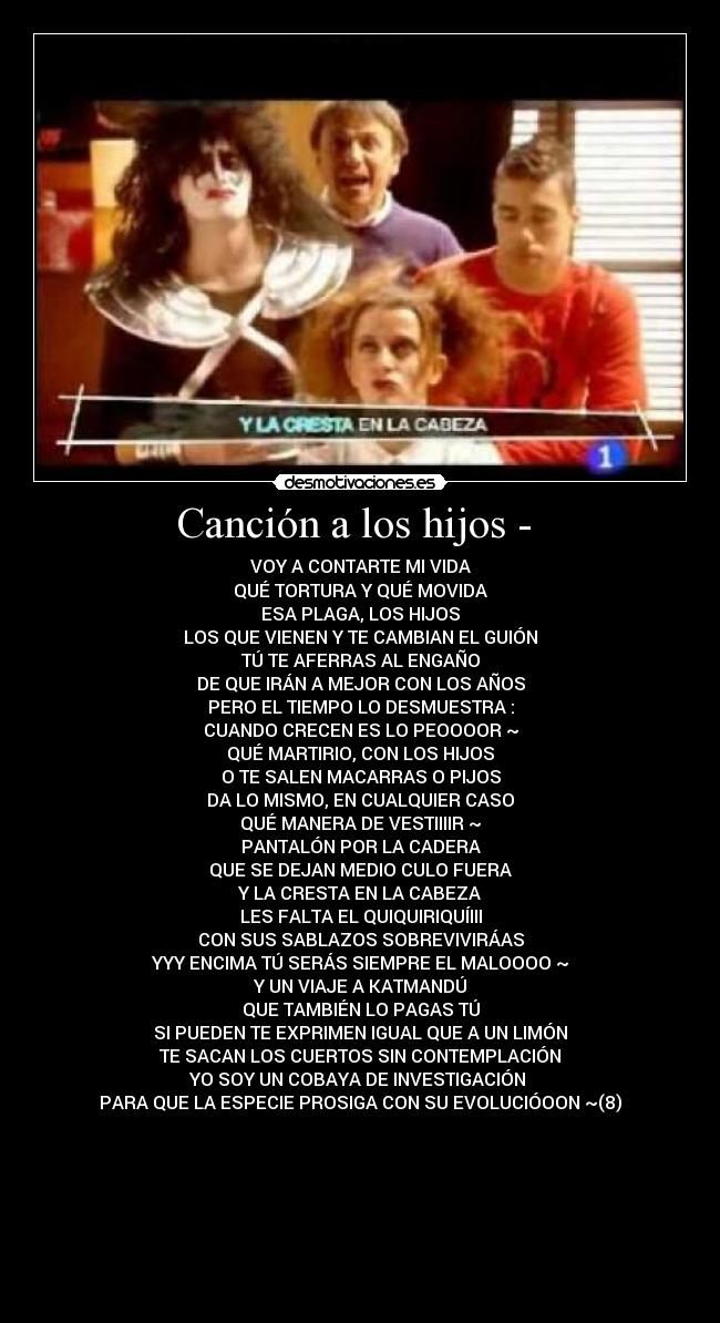 Canción a los hijos -  - 
